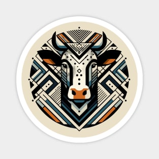 Abstract Animal Cow 4 Magnet